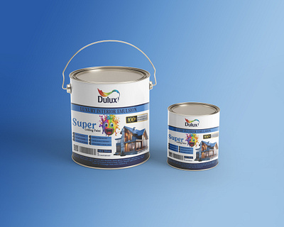 (Dulux) paint bucket design packaging design (dulux) paint bucket amazon design amazon product design box design branding design graphic design illustration label design logo paint bucket design ui