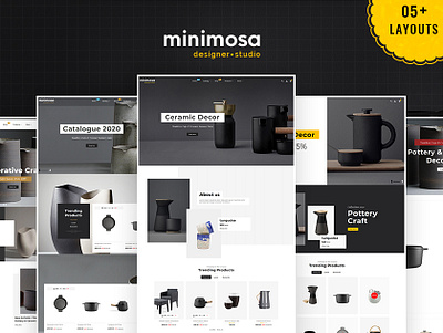 minimosa - Home Decor Art & Design Studio - eCommerce Theme craft opencart prestashop shopify woocommerce wordpress