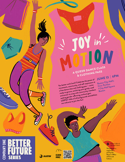 Event Posters for Massachusetts-based theater, Company One. colorful diversity event poster illustrated poster illustration lgbtq massachusetts poster pride queer theater poster