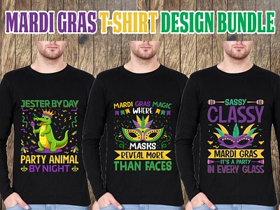 Mardi Gras T-Shirt Design Bundle beads bourbonstreet choosefun design frenchquarter graphic graphic design illustration louisiana mardigras mardigrasparty nola nolalife photography t shirt taypography tulane vector visitneworleans whodat