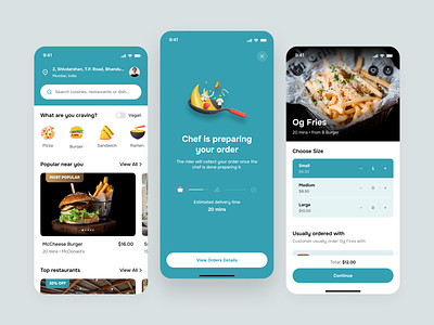 Food Ordering App clean dailyui delivery service food delivery app food delivery ui food menu food order food ordering interaction minimalist mobile app design online delivery order tracking pricing real time updates restaurant restaurant app shopping simple user interface