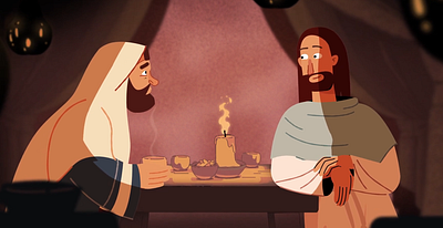 God's story Nicodemus p.1 animation bible cartoon character characters christ flat israel jesus kids motion graphics old