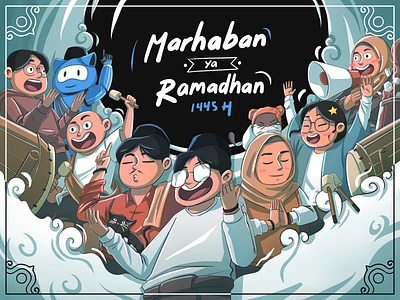 Hatypo Studio - Marhaban Ya Ramadhan🌙✨ 2d 2d illustration character character illustration clip studio paint clip studio paint illustration csp digital art digital illustration illustration illustration art illustrator ramadhan ramadhan art ramadhan illustration