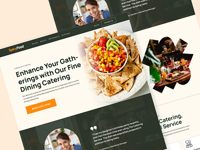 SpicyFood | Food Website Design branding design figma food graphic design ui ux web website