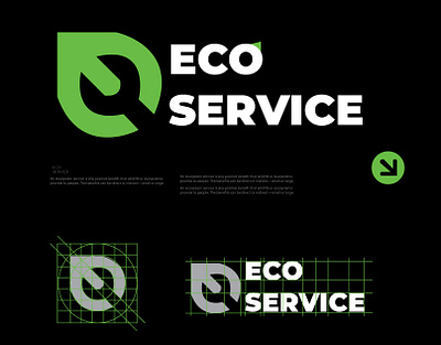 Eco Service 3d animation branding graphic design logo motion graphics ui