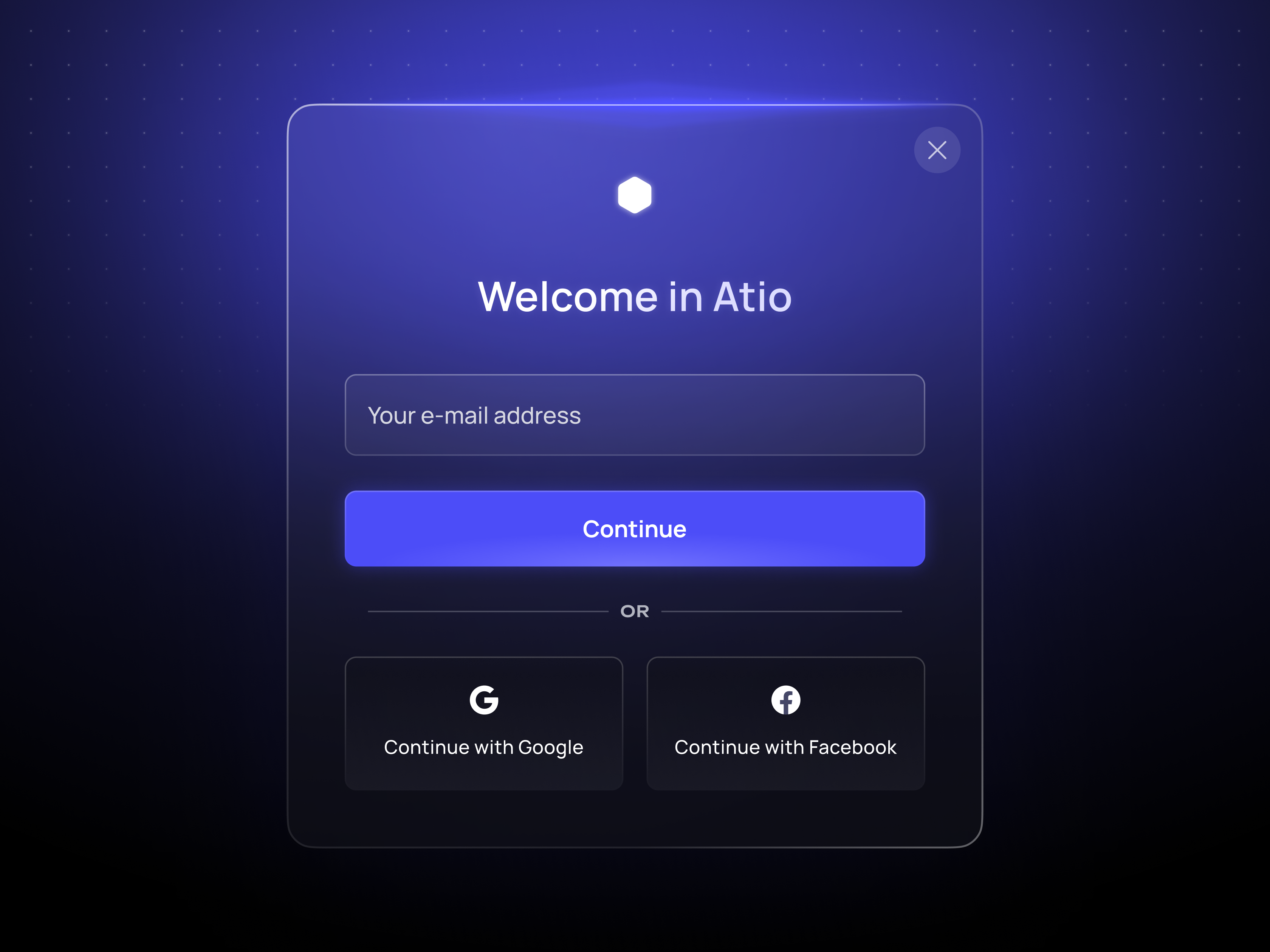 Example of Skeuomorphic sign up modal form  🎯