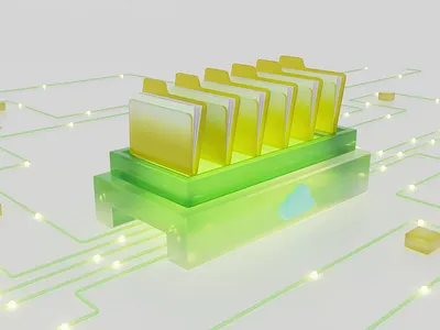 Folders 3d 3d animation animation cloud corporate illustration motion graphics video