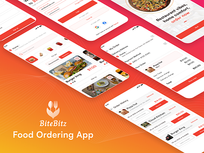 🍔BiteBitz : Food Ordering App📲 app branding design foodapp foodappui fooddeliveryapp fooddeliveryappscreen fooddeliveryappui fooddeliveryappuiscreens foodorderapp foodorderingapp foodorderingappscreens foodorderingappuiscreens foodorderingscreens ordernigapp restuarentapp restuarentappui restuarentorderingapp ui ux