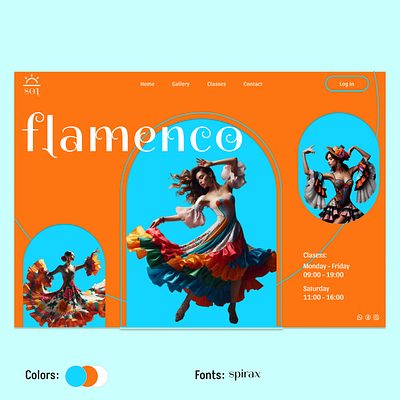 Flamenco Dance Landing page
