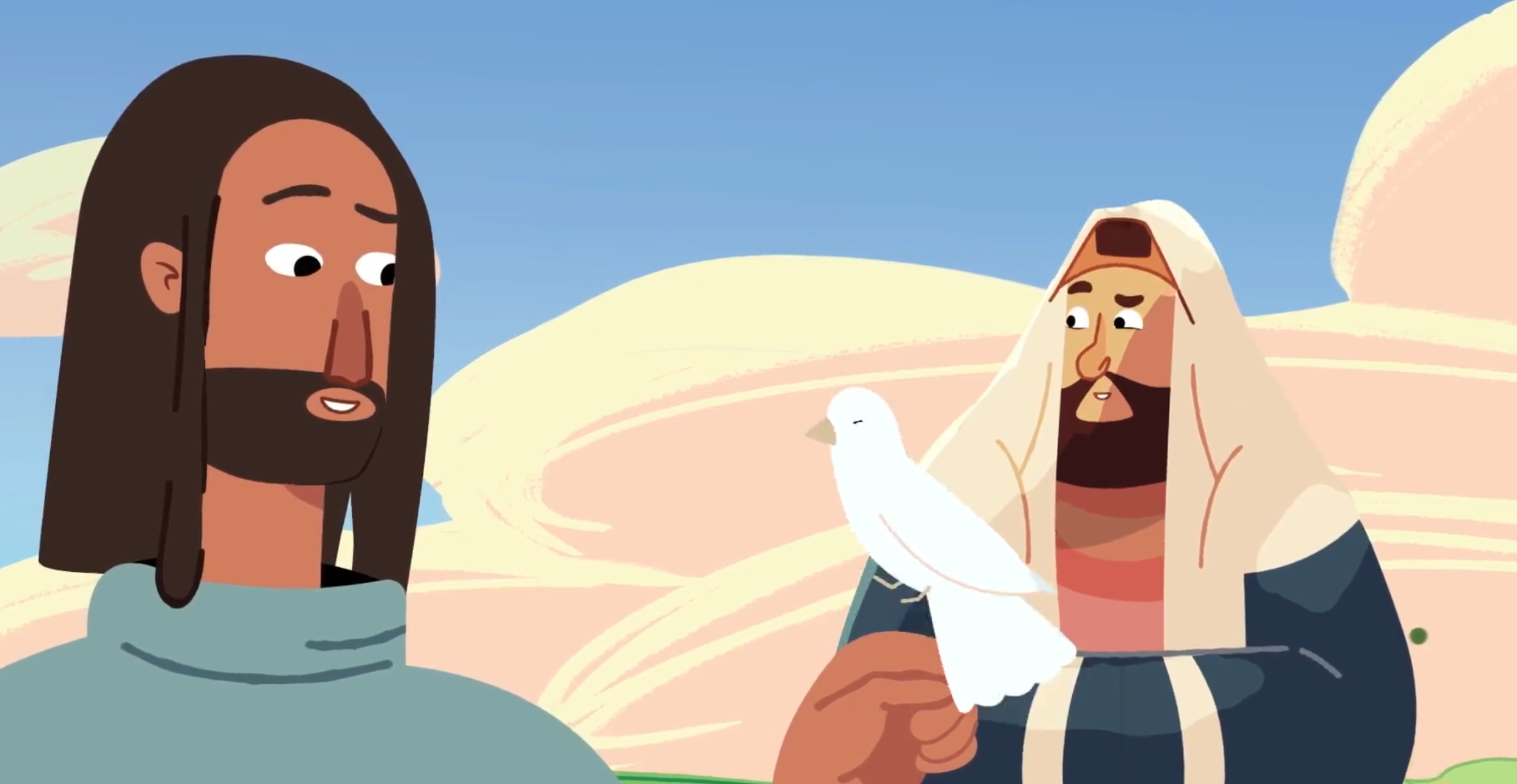 God's story Nicodemus p.2 2d animation bible cartoon characters christians church flat god motion graphics nicodemus