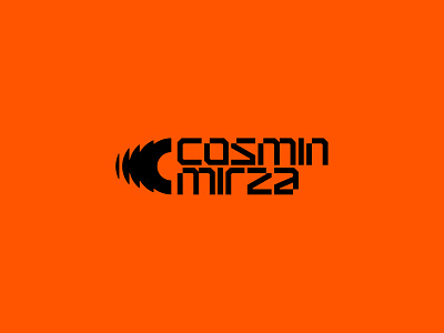 Cosmin Mirza Visual Identity cajva cm cosmin mirza gameaudio orange personal logo sound designer sound waves visual identity viudeo game sound