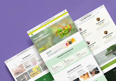 Ayurvedic Landing Page graphic design landing page product design ui ux design