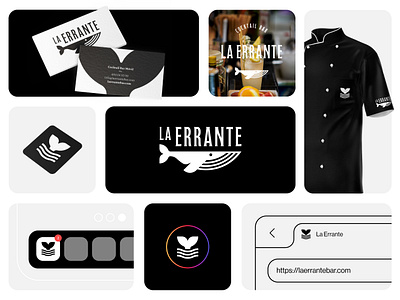 La Errante bar logo brand branding business cocktail cocktail logo cocktailbar design graphic design logo logodesign logomark logotype visualidentity