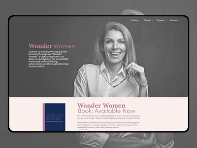 She 2 bussiness homepage leadership pink ui design webdesign website woman