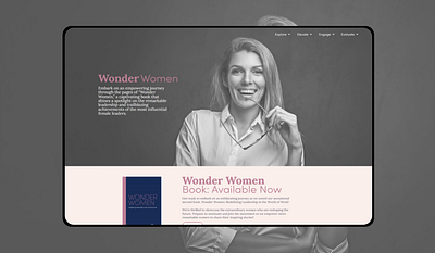 She 2 bussiness homepage leadership pink ui design webdesign website woman