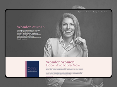 She 2 bussiness homepage leadership pink ui design webdesign website woman