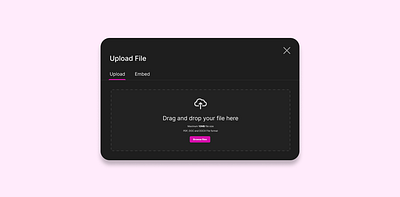 Drop Zone and File Upload - User Interface design figma ui user experience user interface