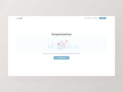 Congratulations Page branding congratulations design empty graphic design illustration landing page logo love page present state typography ui ux vector