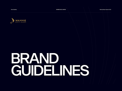 The Wammies — Brand Guide brand guide branding design agency logo logomark logotype music visual identity wordmark