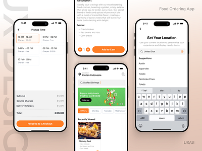 Food Delivery App food app food app ui grocery app ios app design mobile app mobile app ui design mobile ui ui ui design ui ux ux ux design ux research