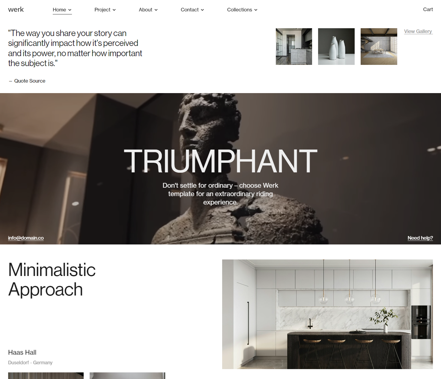 Werk Squarespace Website Template architecture branding company web graphic design interior website squarespace squarespace template ui web web layout web template website