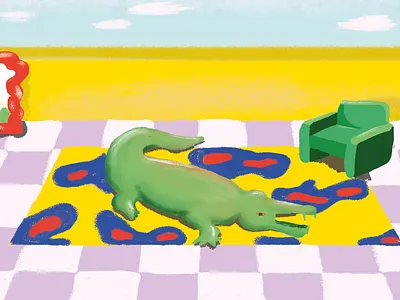 Crocodile Rock adobe photoshop brushes color creative illustration print