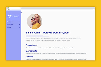 Portfolio Design System branding coding css design system desktop design html javascript portfolio design product design ui user experience design user interface design ux design uxui