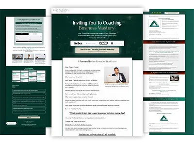 Coaching Business Mastery branding graphic design ui