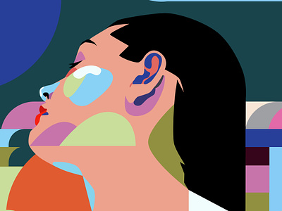 Colorful portraits abstract abstract portrait composition editorial editorial illustration illustration laconic lines minimal portrait portrait illustration poster woman illustration woman portrait