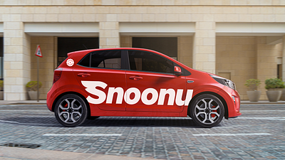 Snoonu Car / Branding 3d delivery doha graphic design logo photo qatar snoonu