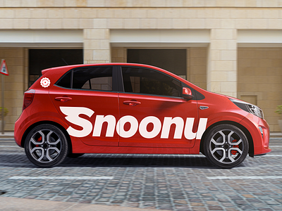 Snoonu Car / Branding 3d delivery doha graphic design logo photo qatar snoonu