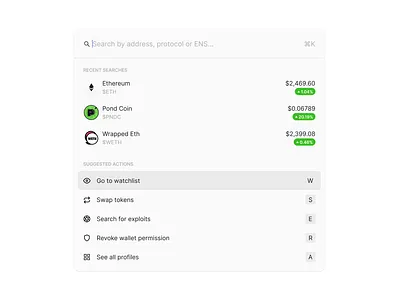 Cmd+K Menu app comandk figma help interface popup ui web