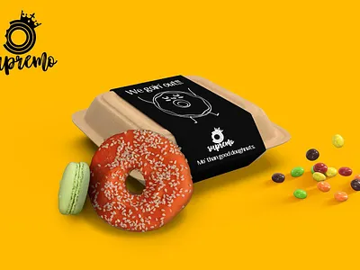 SupreMo Doughnuts-MO'than good Doughnuts brand design brand identity branding graphic designer logo concept logo design noro stationery visual identity