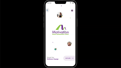 Motivation Weight Management : App Design app video manage motivational music podcast ui ui design uiux video