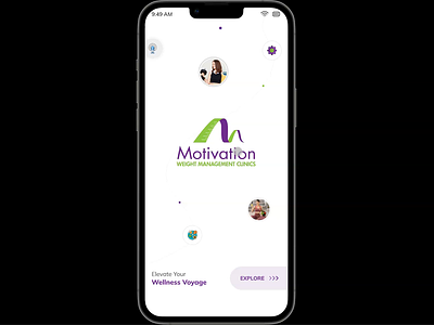 Motivation Weight Management : App Design app video manage motivational music podcast ui ui design uiux video