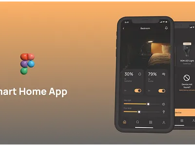 Smart home app design app design figma graphic design ui uiux ux