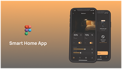 Smart home app design app design figma graphic design ui uiux ux