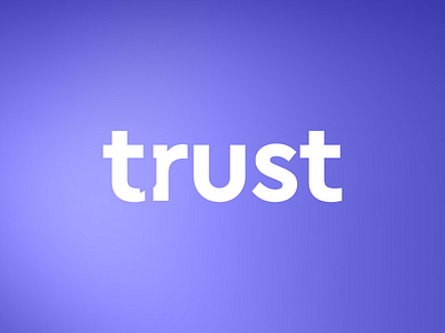 Trust Secure Chat Encryption blue brand branding chat clever encryption modern negative negative space purple secure security simple smart startup trust
