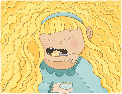 Goldilocks & the three Bears Commission characterconcept characterdesign childrensbook childrensillustration childrenstory concept design goldilocks graphic design illustration illustrative ipad kidlit