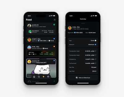 Crypto News Feed in Wallet app crypto feed figma fintech mobile news ui ux wallet