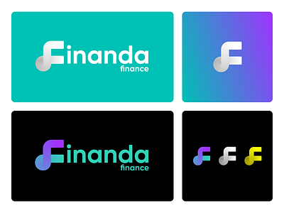 Finance Logo Concept branding concept design finance fintech gradient graphic design illustration logo typography ui vector