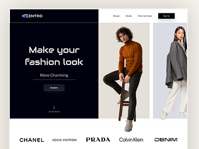 Fashion - Web Hero Section clean design e commerce fashion fashion hero section fashion store hero section landing page landing page design minimal new design outfit ui ux website