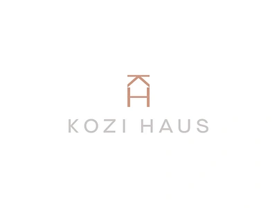 Kozi Haus animated logo animation brand identity branding cozy earth tones effendy home decor house identity interior design kh logo logo logo animation mark minimal negative space premium symbol