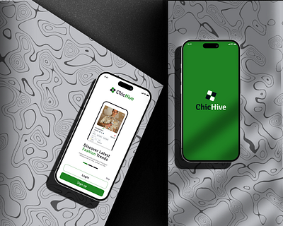 OnBoarding + Splash Screen Design for ChicHive appdesign mobileapp mockup ui uxdesign