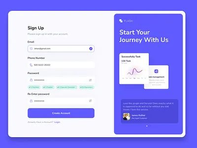 Login Page Web UI app design landing page login minimal ui ux webui