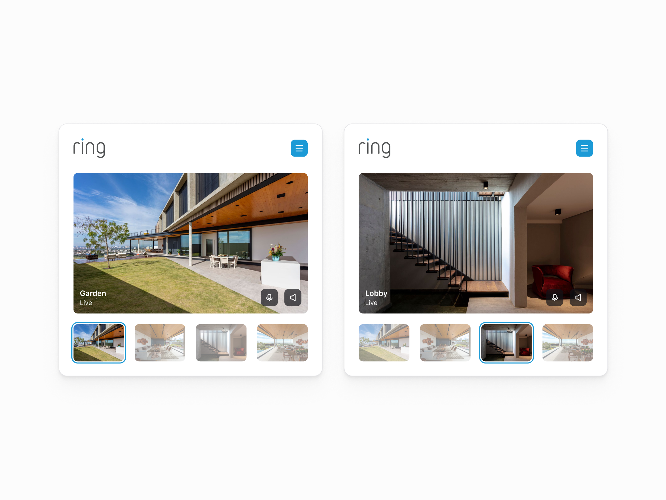 Ring camera applet auroraui camera design system figma interface light ring theme ui ux