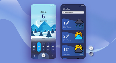 Weather App animation app branding design developer graphic design ui ux weather app website