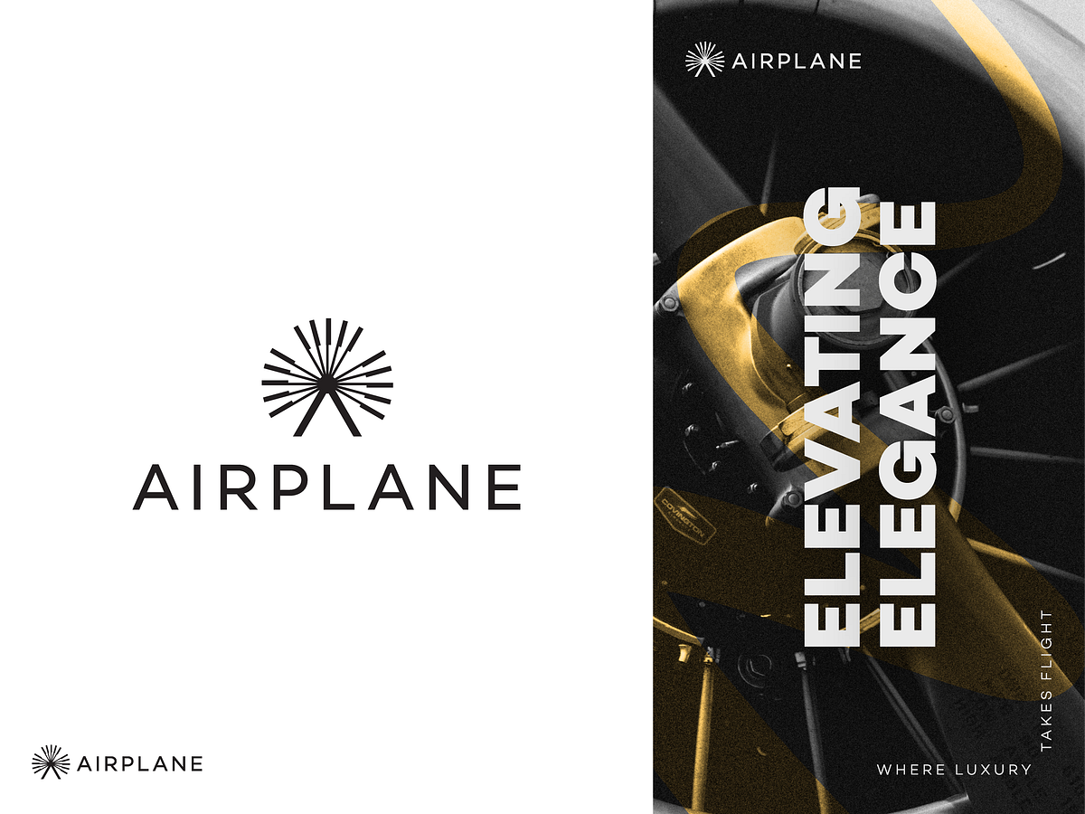 Airplane logo by Slavisa Dujkovic | logo on Dribbble