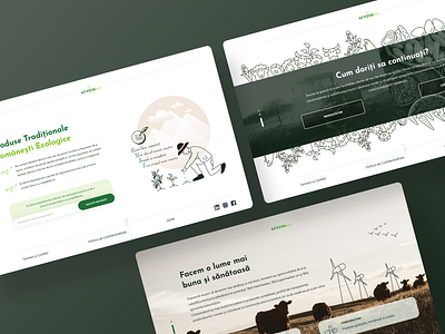 Landing Page - Farming Project animals animation design farm farmers farming goods graphic design illustration landing page market middle man motion romania romanian ui ux vector wind mill