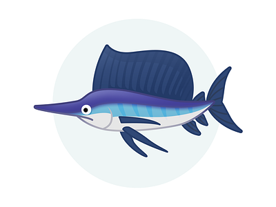 Sailfish assetstore game icon illustration layerlab sailfish